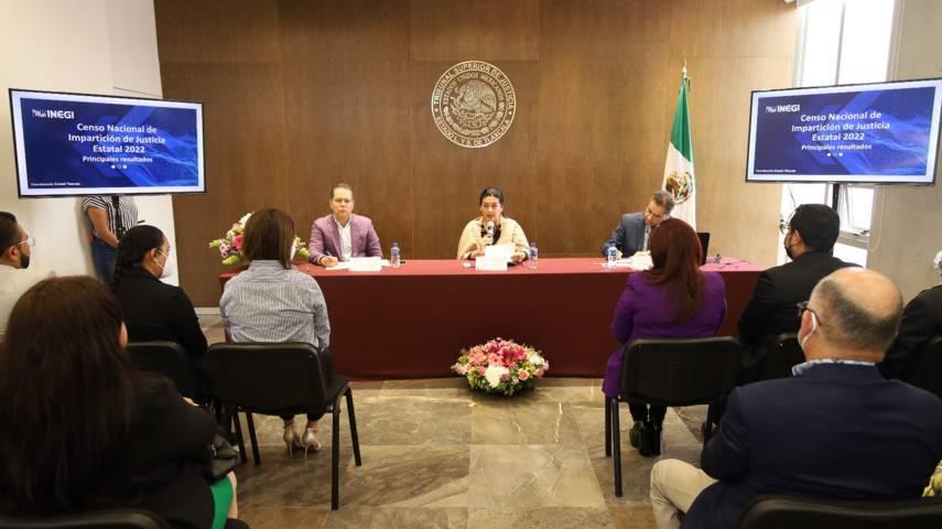 Presentan en el Poder Judicial resultados del Censo Nacional de Impartición de Justicia 2022 