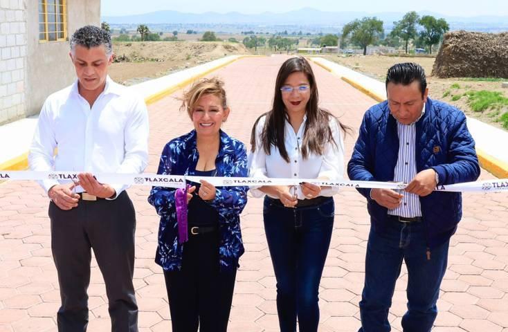 Inauguró Gobernadora obra pública en Cuapiaxtla
