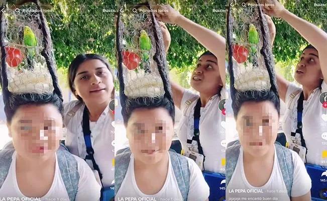 Ingenioso sombrero realiza una madre en el cabello de su hija