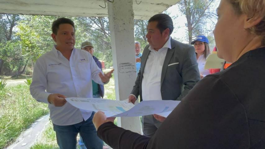 Recibe Eddy Roldán al Secretario del Medio Ambiente del Estado en la Reserva natural de las Cuevas en Contla