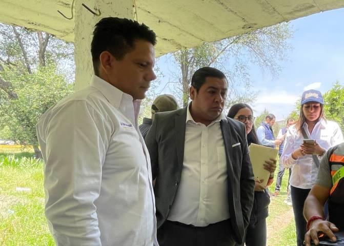 Recibe Eddy Roldán al Secretario del Medio Ambiente del Estado en la Reserva natural de las Cuevas en Contla