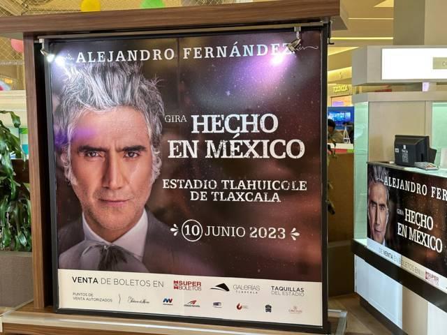 Desde 550 pesos los boletos para el concierto Alejandro Fernández en Tlaxcala  