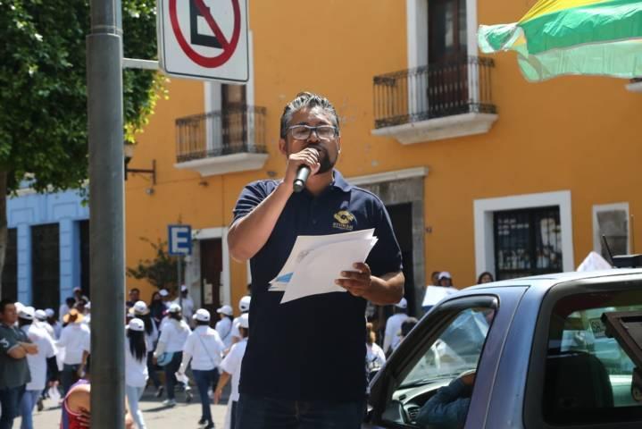 Se manifiestan sindicatos este 1 de mayo 