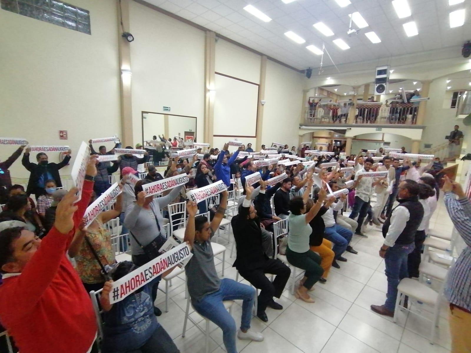 Se suman estructuras apizaquenses a movimiento #AhoraEsAdánAugusto