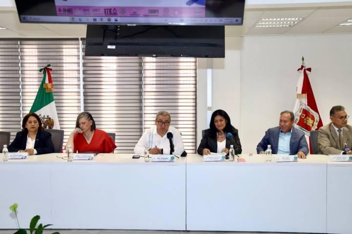 Participa Presidenta del TSJ en abanderamiento de las Niñas Legisladoras Federales de Tlaxcala   