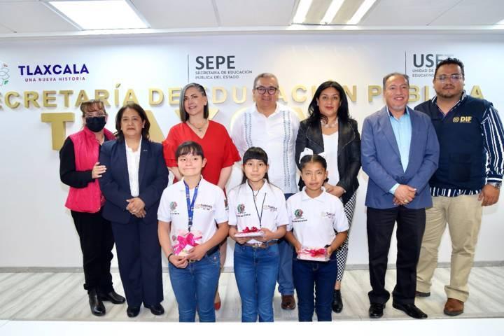 Participa Presidenta del TSJ en abanderamiento de las Niñas Legisladoras Federales de Tlaxcala   