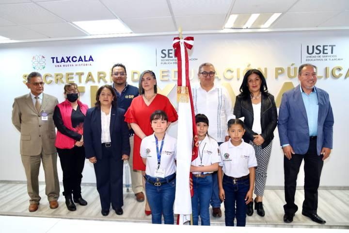 Participa Presidenta del TSJ en abanderamiento de las Niñas Legisladoras Federales de Tlaxcala   