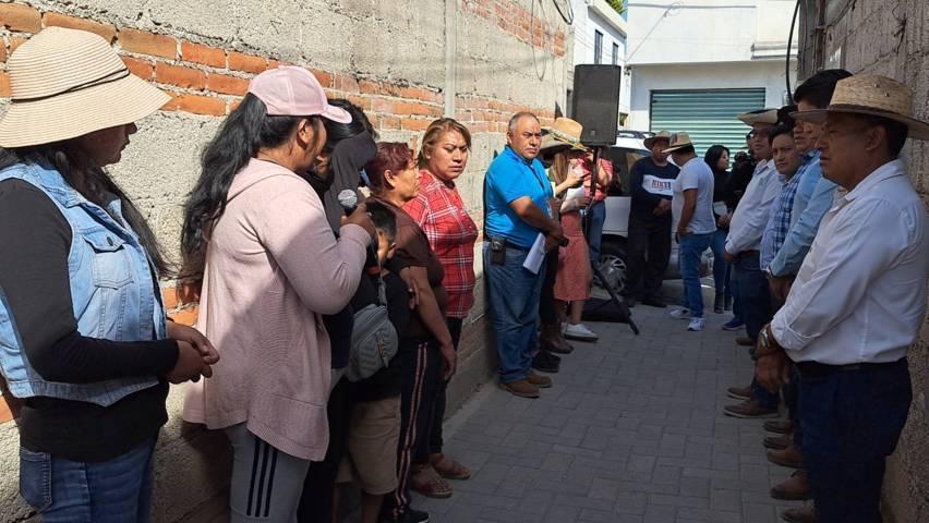Pobladores de San Pablo del Monte reconocen labor del alcalde Raúl Tomás Juárez Contreras