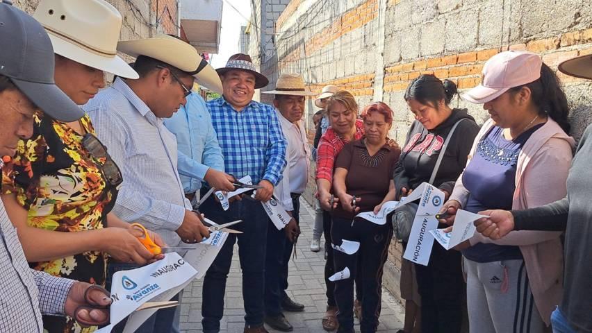Pobladores de San Pablo del Monte reconocen labor del alcalde Raúl Tomás Juárez Contreras