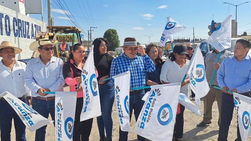Pobladores de San Pablo del Monte reconocen labor del alcalde Raúl Tomás Juárez Contreras