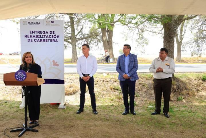 Entregó Gobernadora Lorena Cuéllar rehabilitación de carretera Calpulalpan–La Soledad