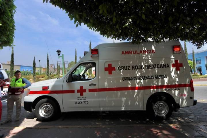Cruz Roja Mexicana atiende peatón lesionado en el centro histórico 