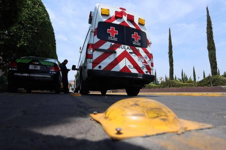 Cruz Roja Mexicana atiende peatón lesionado en el centro histórico 