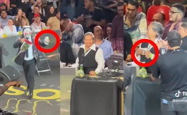 Famoso payaso lográ recolectar en pleno show 30 mil pesos para abuelita mesera