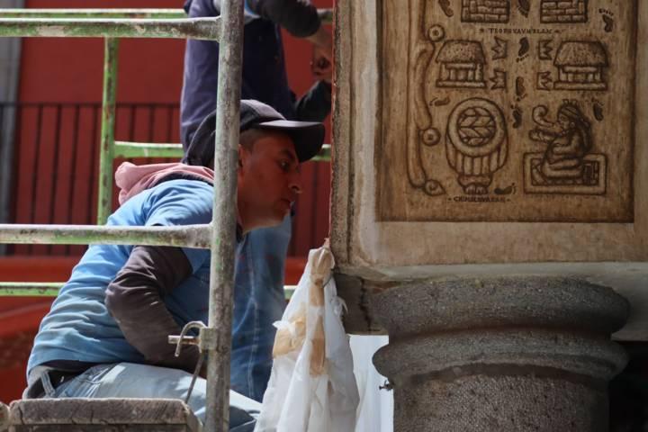 Continúa el mantenimiento del Palacio de Gobierno 