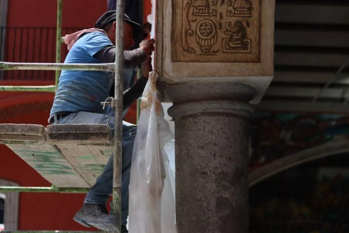 Continúa el mantenimiento del Palacio de Gobierno 
