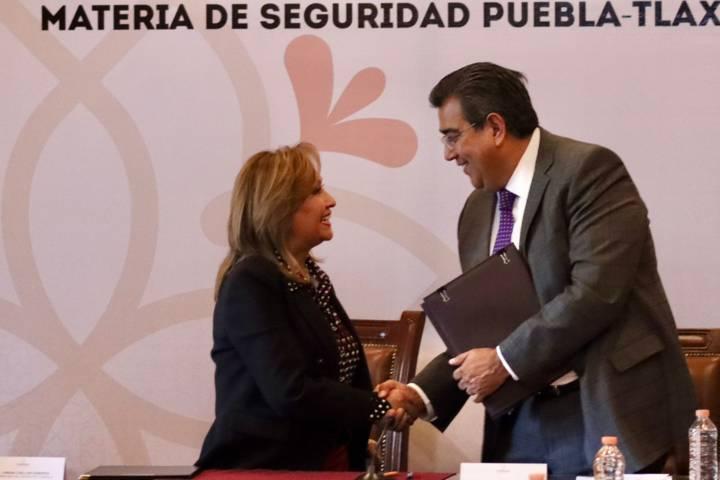 Firman convenio de colaboración y coordinación Tlaxcala y Puebla en materia de seguridad 