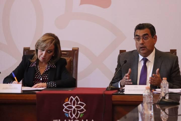 Firman convenio de colaboración y coordinación Tlaxcala y Puebla en materia de seguridad 
