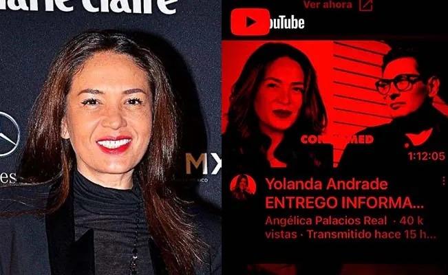 Yolanda Andrade entrega sus memorias a un amigo por si muere
