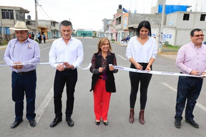Entrega Gobernadora obra pública en el municipio de Tlaxco