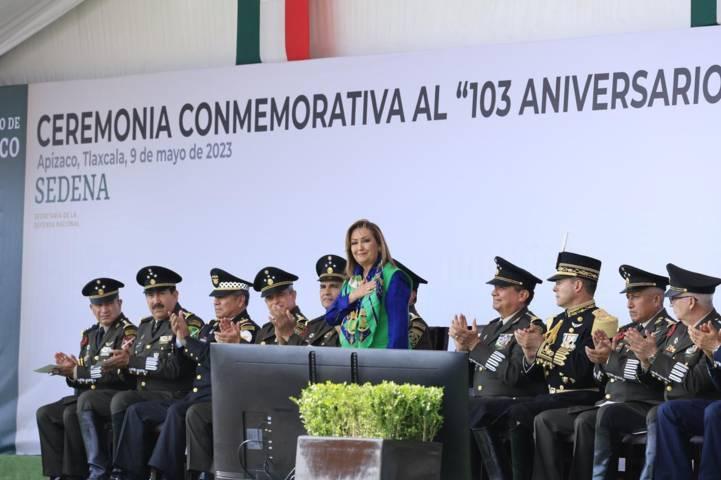 Encabezó Gobernadora Lorena Cuéllar ceremonia del 103 aniversario de la última carga al sable de caballería