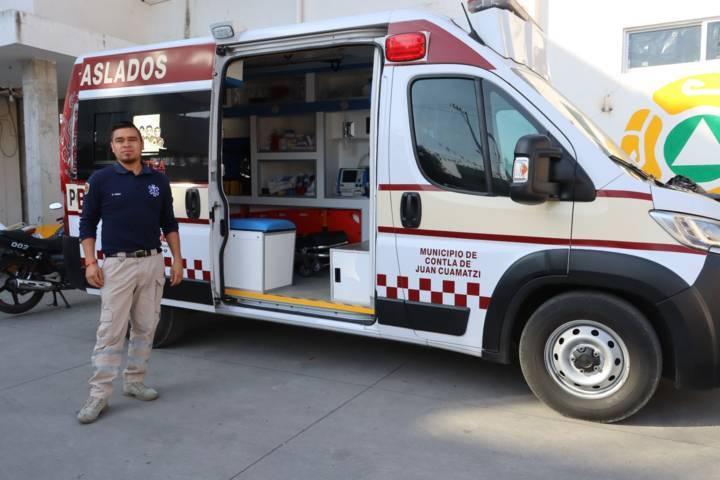 Equipan Ambulancia de Contla con Tecnología de Ultima Generación
