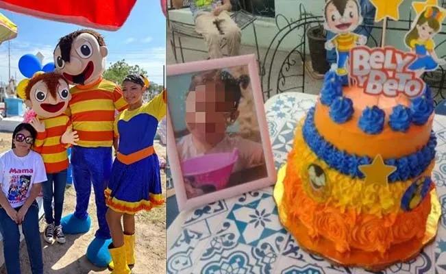 Para festejar a su hija le llevan al panteón un show infantil de Bely y Beto