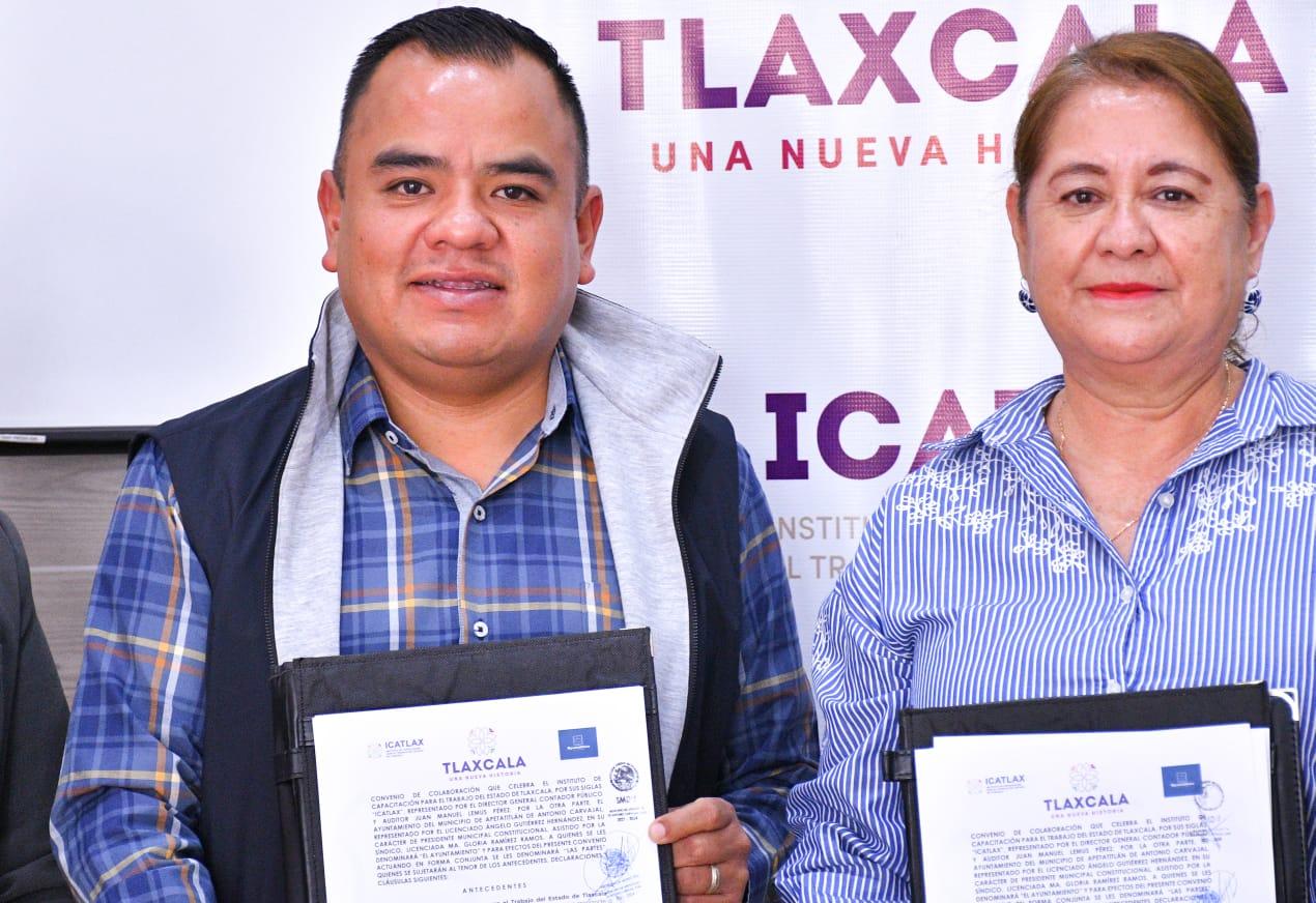 Ángelo Gutiérrez firma convenio con el Instituto de Capacitación para el Trabajo