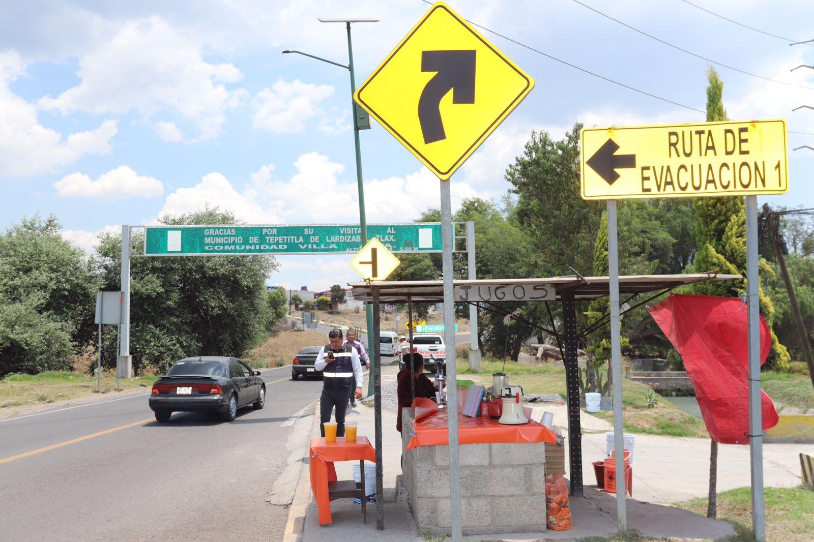 Rutas de evacuación del plan popocatépetl se encuentran en óptimas condiciones en Tlaxcala