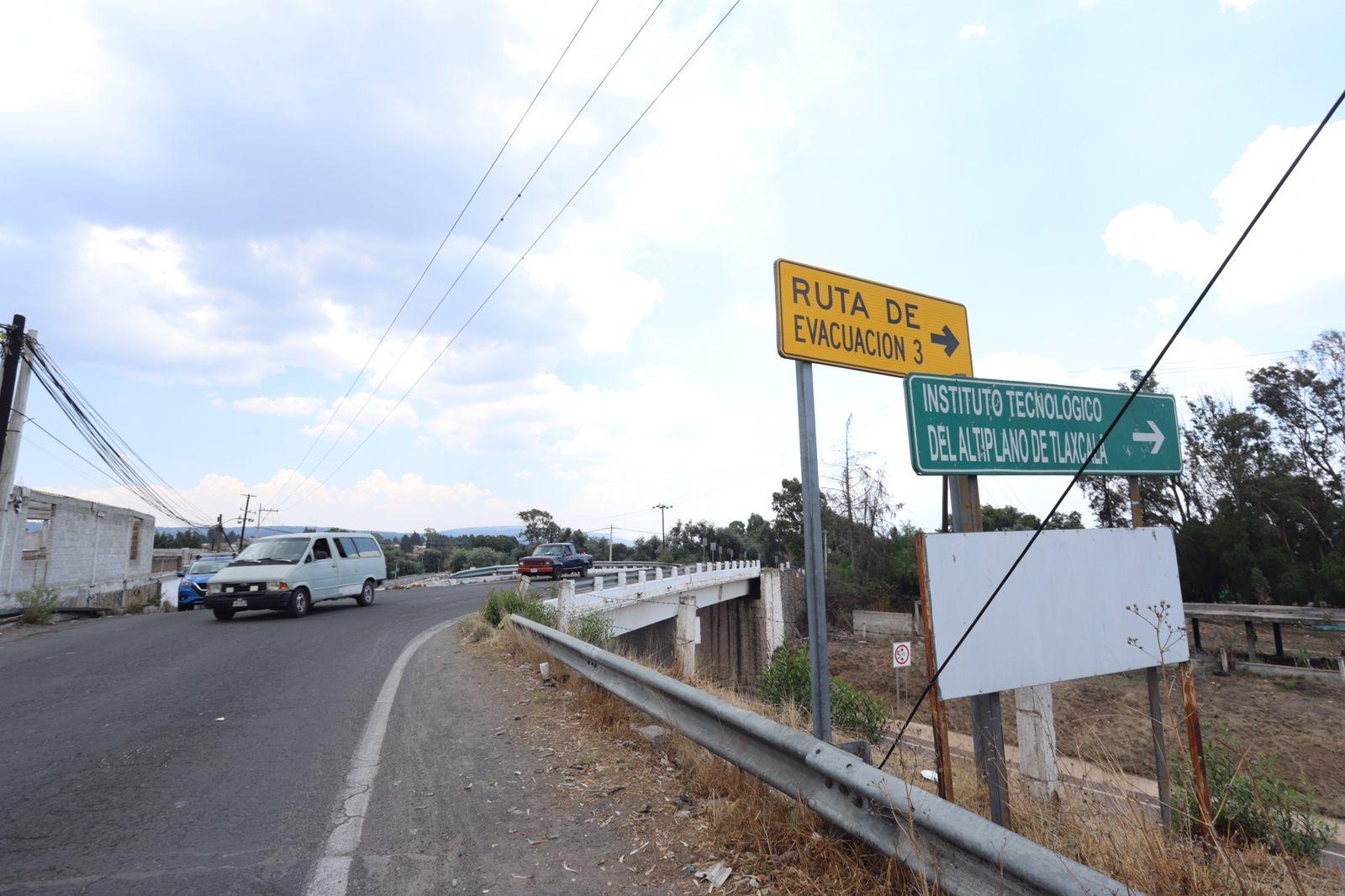 Rutas de evacuación del plan popocatépetl se encuentran en óptimas condiciones en Tlaxcala