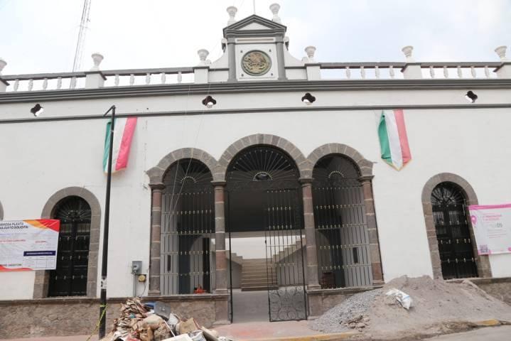 Así luce la presidencia municipal de Tlaltelulco 
