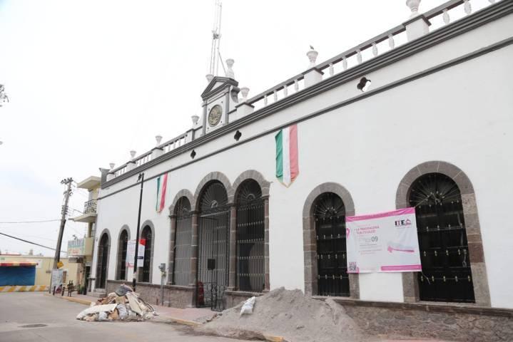 Así luce la presidencia municipal de Tlaltelulco 