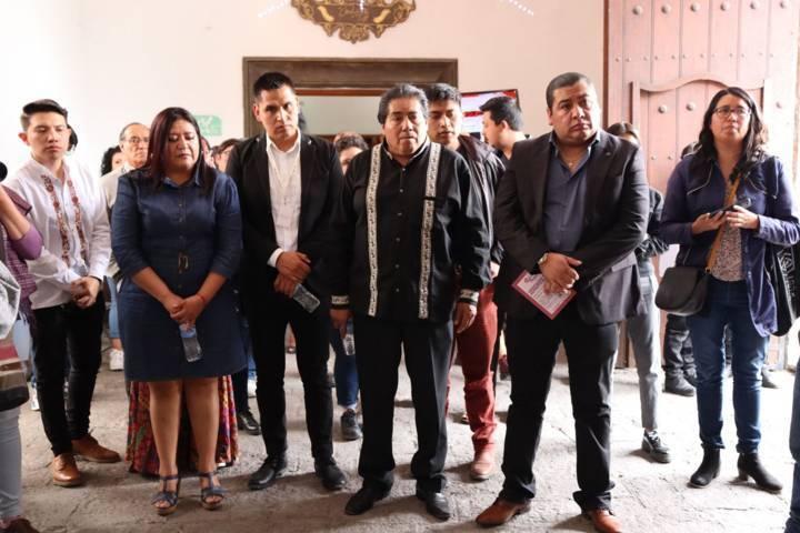 Realizan el Primer Encuentro Nacional de Grandes Maestros del Arte Popular Textil en la Feria de Contla