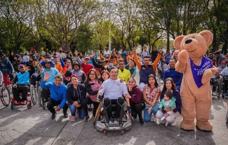 Reúne primera rodada nacional por la inclusión a más de 400 personas en sillas de ruedas