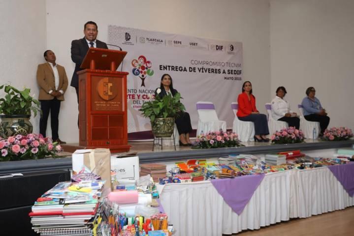 TECNM entrega materiales didácticos al centro de asistencia social del SEDIF 