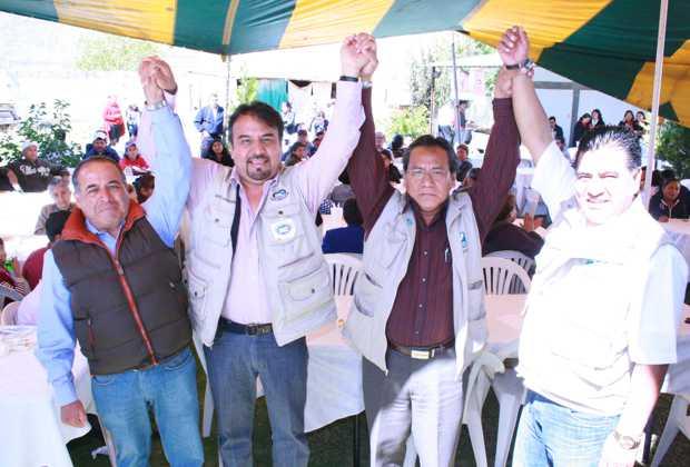 Recibe Justo respaldo incondicional del PANAL y el SNTE