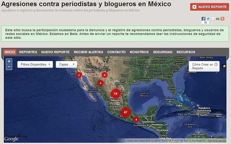 Incluyen a e-consulta en mapa de agresiones contra periodistas