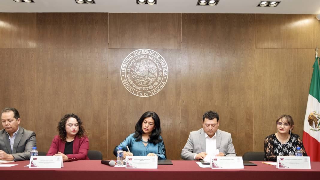 Impulsa la transparencia y rendición de cuentas el TSJ con firma de convenio con el Sistema Anticorrupción