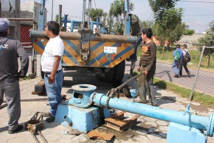 Inician trabajos de mantenimiento en pozos de Zacatelco