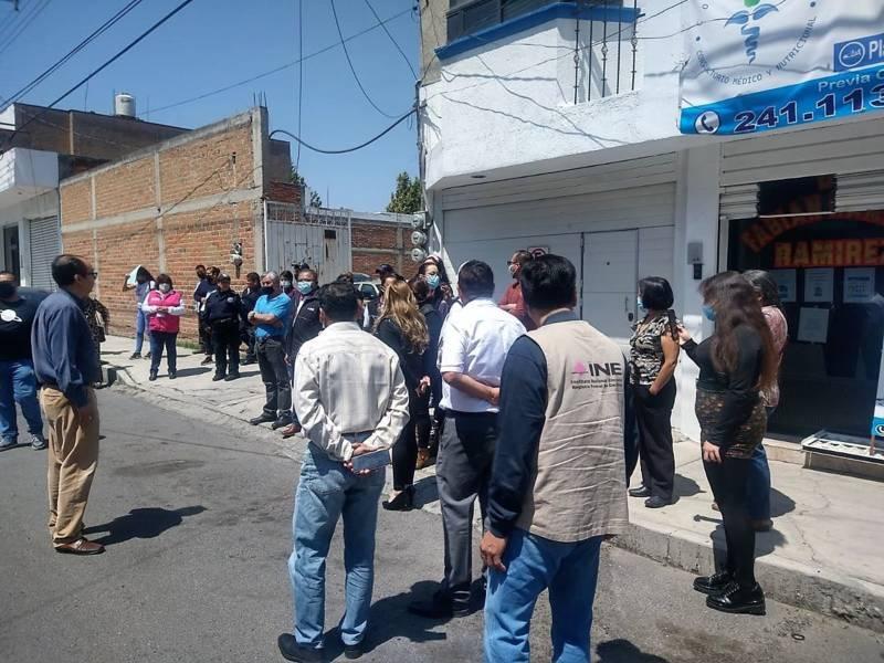 En orden y sin contratiempos, se sumó INE Tlaxcala a primer simulacro nacional 2023