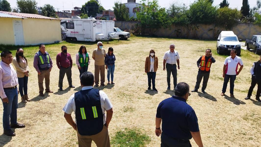 En orden y sin contratiempos, se sumó INE Tlaxcala a primer simulacro nacional 2023