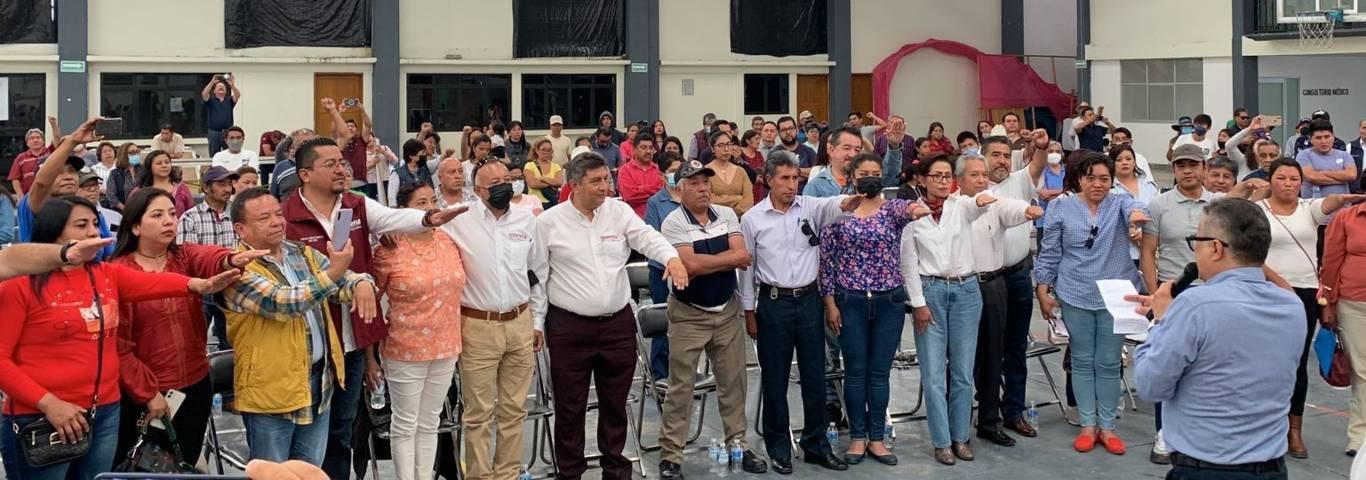 Crece el apoyo para Marcelo Ebrard en Tlaxcala; toman protesta comités municipales de Morena Progresista