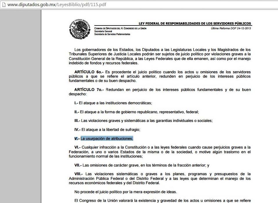 Violador de la ley es secretario de estado