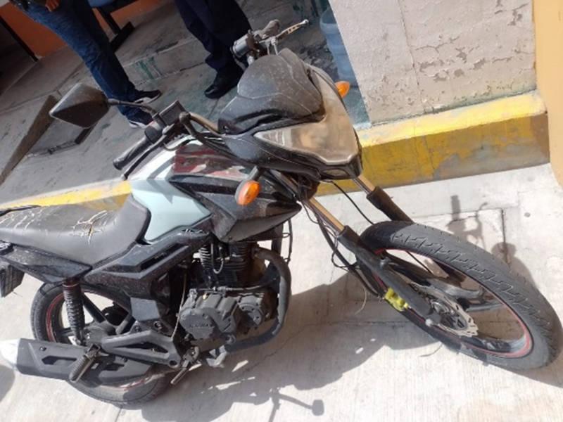 A disposición de la PGJE una motocicleta con reporte de robo