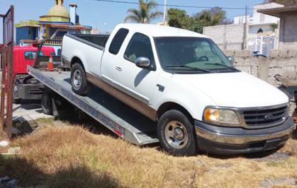 Recupera PGJE camioneta a través de una diligencia de extracción