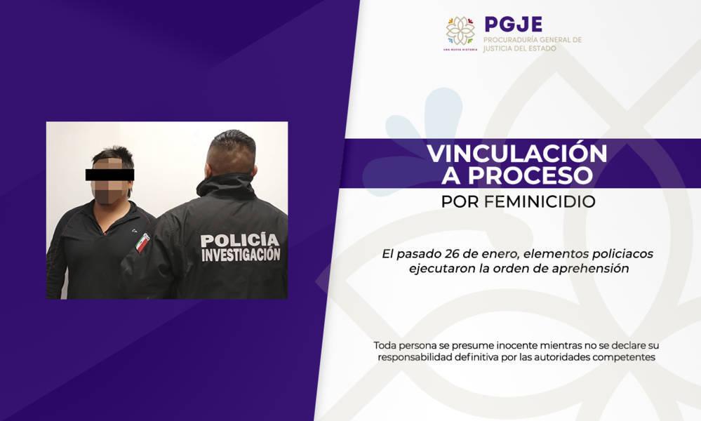 Masculino es vinculado a proceso por feminicidio: PGJE