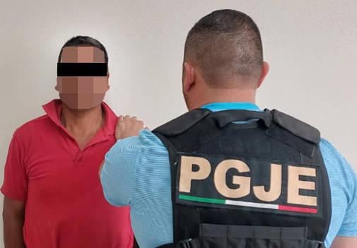 Ejecuta PGJE orden de aprehensión por incumplir obligaciones procesales