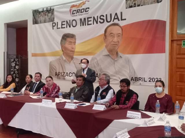 Llama líder nacional de la CROC a procurar la prevención de la salud y a respetar el pago de utilidades 