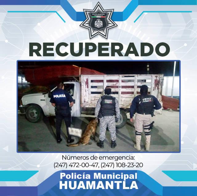 Localiza policía de Huamantla camioneta robada en minutos