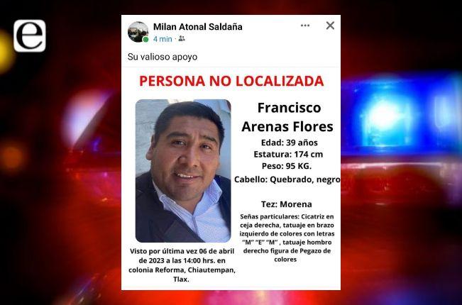 Reportan como desaparecido al primer regidor de Chiautempan 